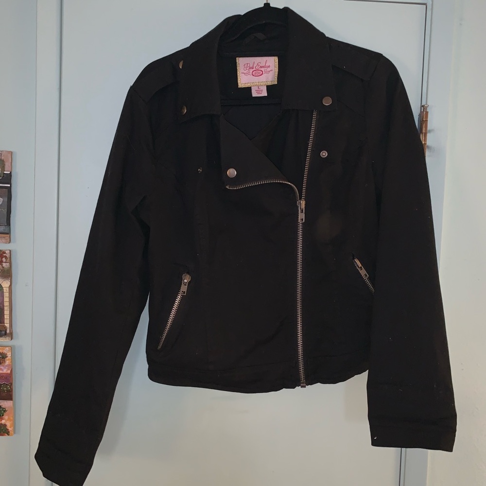 Pink Envelope Moto Jacket